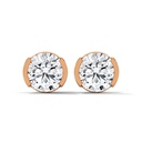 Side Arc Diamond Studs