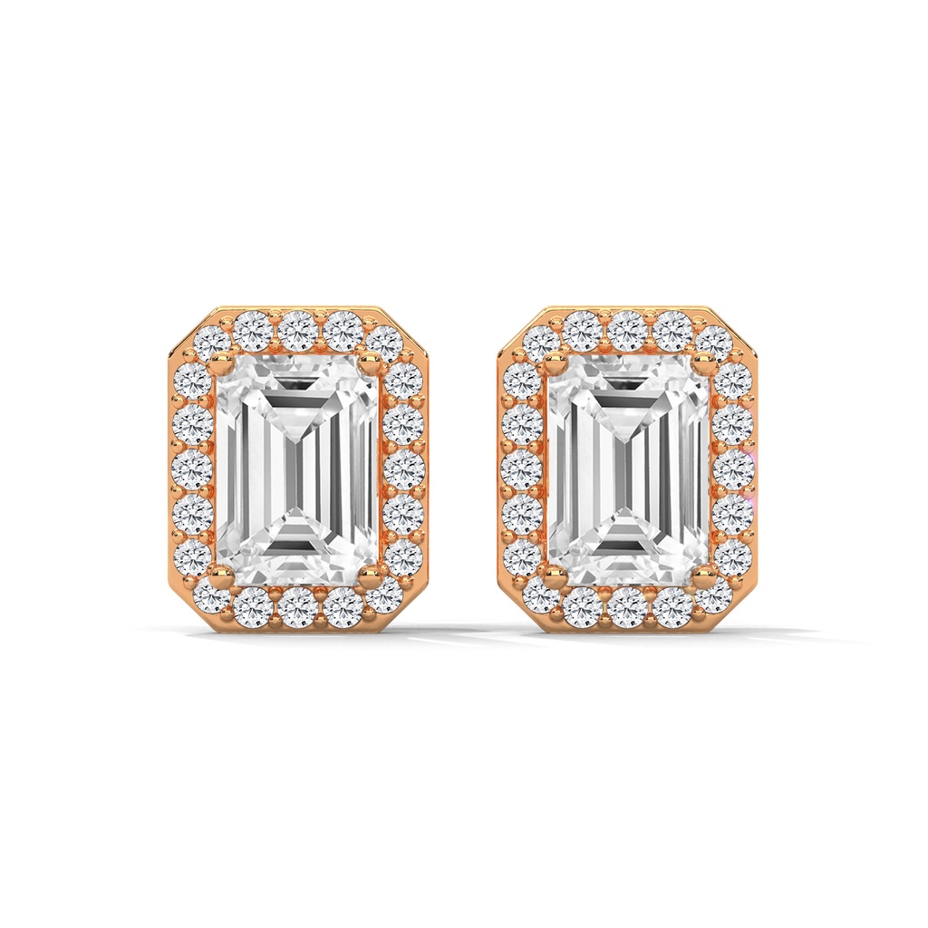 Emerald Halo Studs