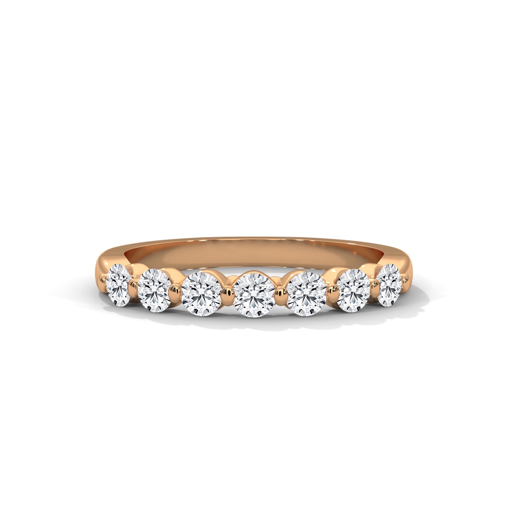 Half Eternity Seven Stone Diamond Ring