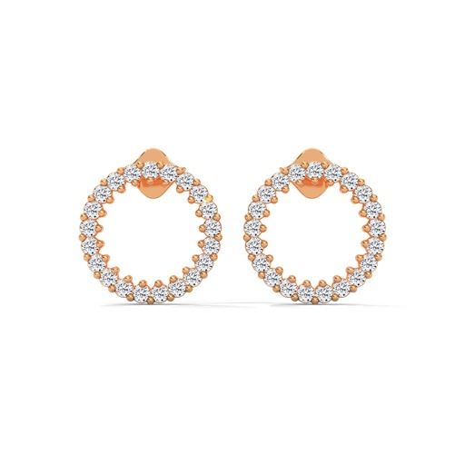 Velvet Circle Diamond Earrings