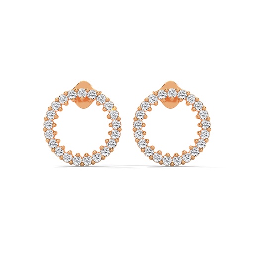 Velvet Circle Diamond Earrings