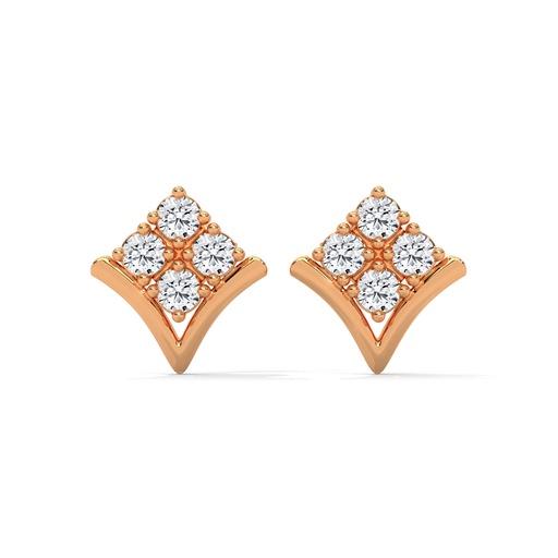 Petal Loop Diamond Earring