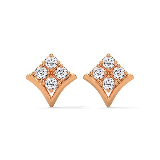 Petal Loop Diamond Earring