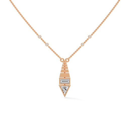 Trillia Luxe Pyramid Diamond Necklace