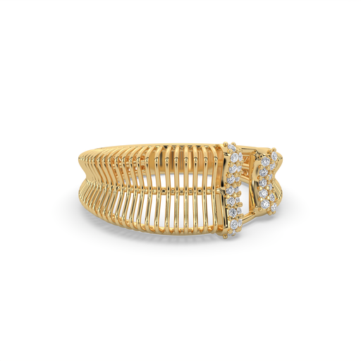 Celestial Bar Open-Frame Diamond Ring