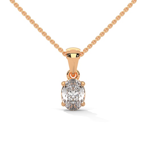 Ovale Fountain Diamond Pendant